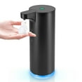 thumbnail image 1 of Automatic Foaming Soap Dispenser: Rechargeable Touchless Soap Dispenser Stainless Steel Foam Soap Dispenser for Bathroom Hand Soap Pump for Kitchen Xmas Gift, 9oz, Black, 1 of 7