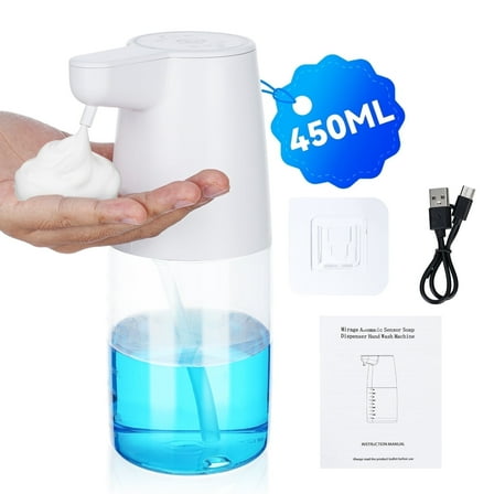 VONATES Automatic Touchless Foaming White 450ml Soap & Lotion Dispensers