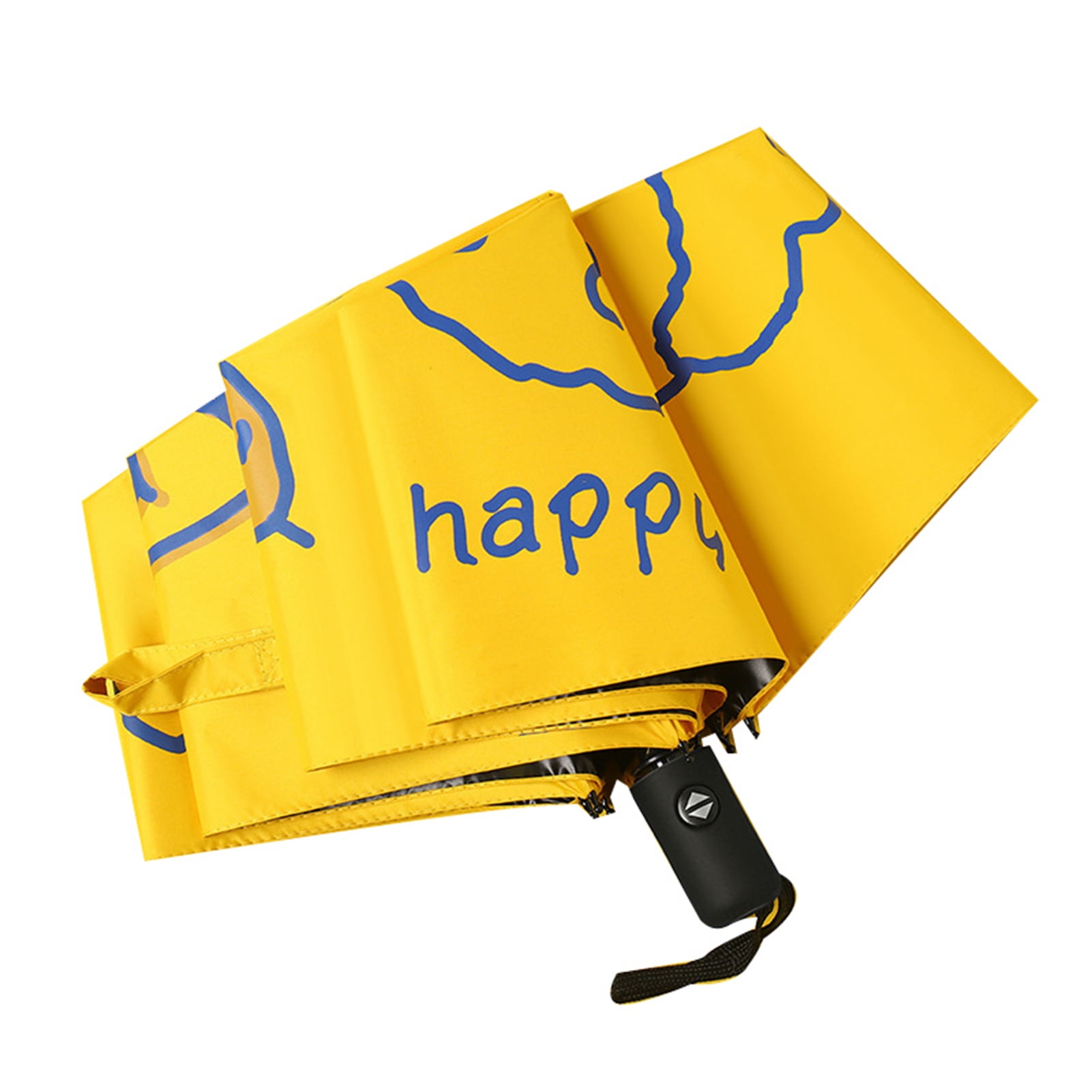 Bigfoot Pattern Print Automatic Foldable Umbrella