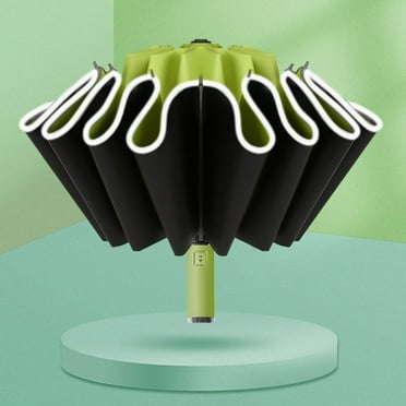 Automatic Folding Strong Umbrella for Men Women Windproof  12Ribs Reverse Umbrella Wind Resistant Trip Inverted Rain Umbrella