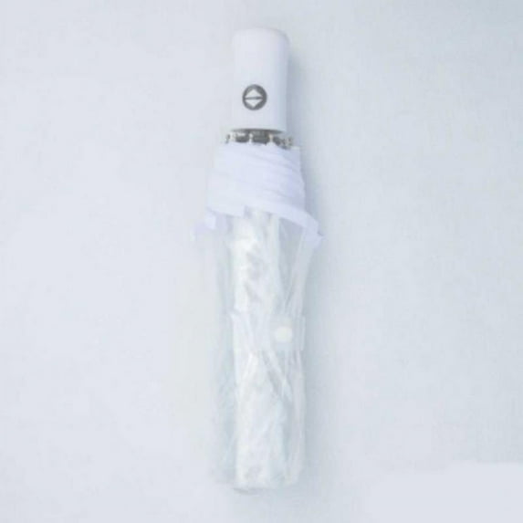 Automatic Folding Transparent Clear Auto Open Travel Umbrella for Women Girls, Portable Three Fold Umbrella Windproof
