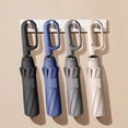 thumbnail image 1 of Automatic Folding Umbrella, 1 Count/60pcs Portable Rain Umbrella with Loop Buckle, Windproof & Waterproof Umbrella for Men & Women, Household Items, 1 of 9