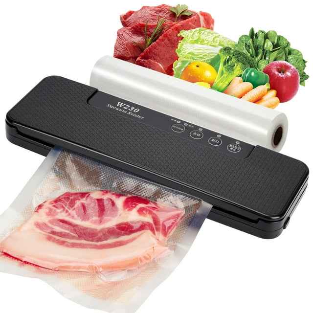 Automatic Food Vacuum Sealer Machine Built in Air Sealing System W/ Normal & Moist & Gentle 3 Food Modes with 10Pcs Vacuum Seal Bags
