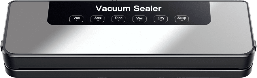Automatic Food Vacuum Sealer with 60kPa Suction, 110V, Dry/Wet/Rice Modes, 30cm Bag Width, Includes 50Pcs 20×30cm Embossed Bags & 40cm External Hose