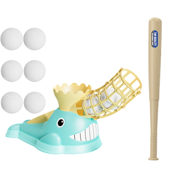 Automatic Foot Step Baseball Training Set, Parent-Child Indoor Outdoor Sports Ejection Ball Launcher, Fun Skill Development for Backyard Parks Recreational Use