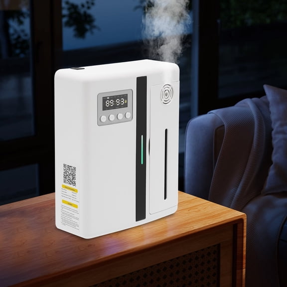 Automatic Fragrance Machine, Aroma Diffuser for Large Spaces, Bluetooth & Manual Panel, PP ABS Material, Durable, for Office Gym Lobby