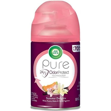 Automatic  Freshener Spray Refill, 1ct, Summer Delights, Odor Neutralization, Essential Oils