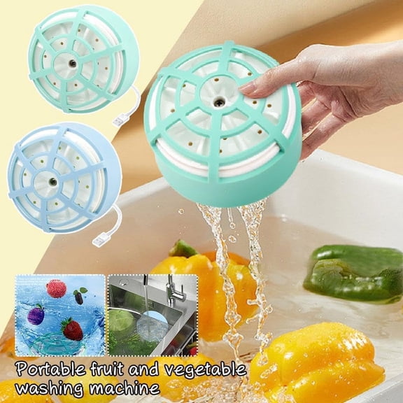 Automatic Fruit And Vegetable Washer Purifier Plastic Salad Cleaning Tool Green 1 Count