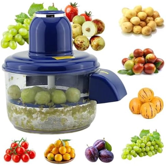 Automatic Fruit Peeling Machine-Electric Fruit Peeler for Green Grape Peeler & Cherry Tomato Skin Removal,Compact Fruit Peeler for Small Round Fruits,Smart Kitchen Tool for Home Chefs, Jam Making