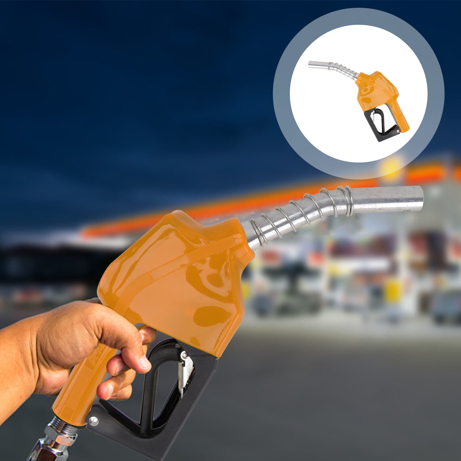 Automatic Fuel Nozzle Auto ShutOff Yellow Fueling Nozzle