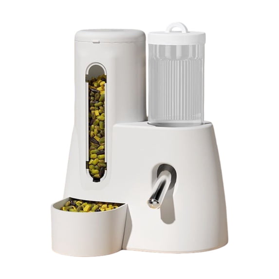 Automatic Function Rabbit Feeder and Water Dispenser Large Capacity Bunny Food Bottle for Small Animal Cages Ferrets Pigs Hedgehog Hamsters Pet Supplies