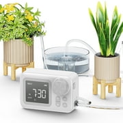 Automatic Garden Drip Irrigation Kit, Indoor Plant Watering System for Potted Plants, with Programmable System/Led Display/USB Power /Water Timer for Gardener Greenhouse