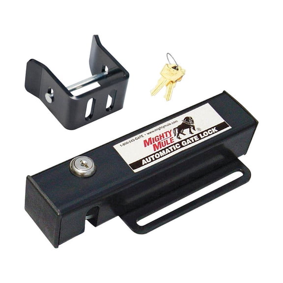 Mighty Mule Automatic Gate Lock,Black FM143