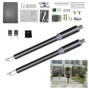 Electric Automatic Dual Swing Gate Opener Heavy-Duty Kit with Remote Control DC 24V, 150kg Capacity Max Single Leaf Weight , Obstacle Detection