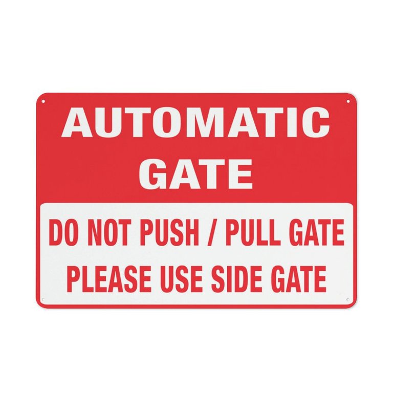 Use Side Gate Please Use Side Gate