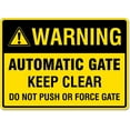 thumbnail image 1 of Automatic Gate Warning Sign Farming Signs Close The Gate Signs Metal Tin Sign 8x12 Inches Caution Danger Safety Security Warning Notice Signs, 1 of 5