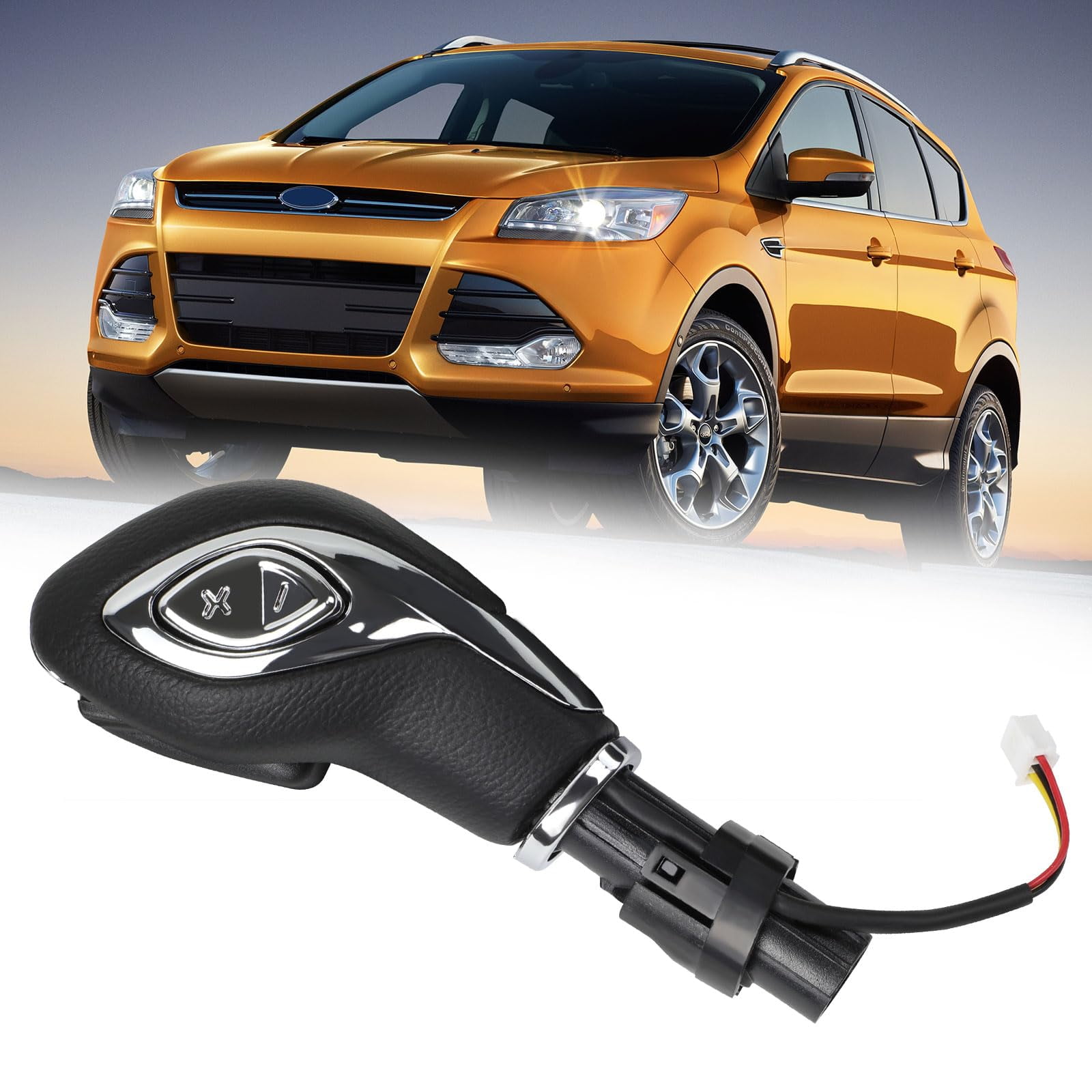 Automatic Gear Shift GP27 Knob Handle wButton Compatible with Ford