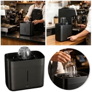 Automatic Glass Rinser Cup Washer, Desktop Bottle Cleaner with 1.6L Water Tank, High-Pressure Multi-Direction Spray for Coffee Mugs and CupsBlack