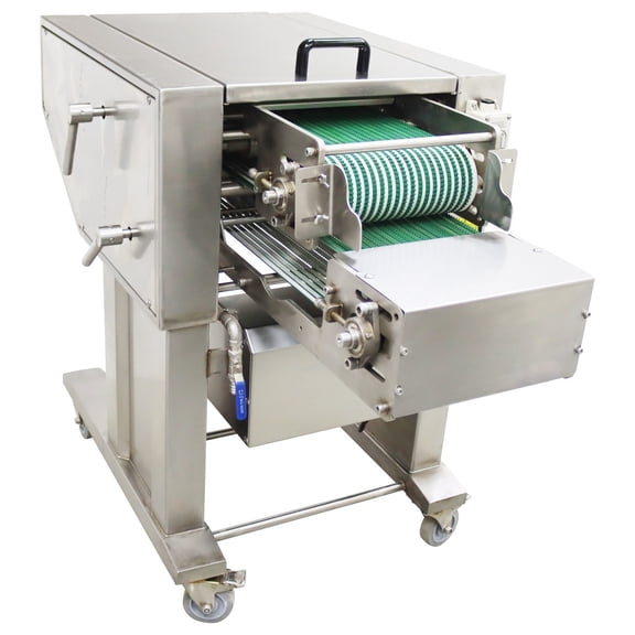 Automatic Gold Pomfret Flower Cutting Machine 220V Upper Lower Staggered Cutter 600-1200pcs/h 0-15mm Scoring Depth for 0.5-2kg Flat Fish