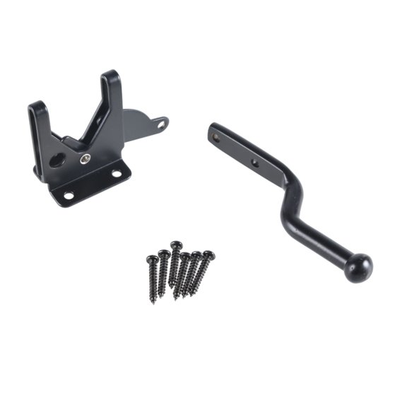 Automatic Gravities levering Gate Latches Lock Steel Locking Bolts Heavy Duty Black Steel Gate Lock for Garden Fence