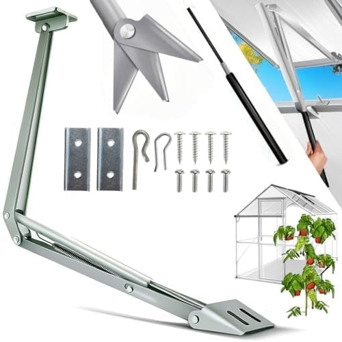 Automatic Greenhouse Window Opener  Premium Solar-Powered Heavy-Duty Lift (100 kg / 220 lbs) with Smart Temperature Control$$Garden & Patio