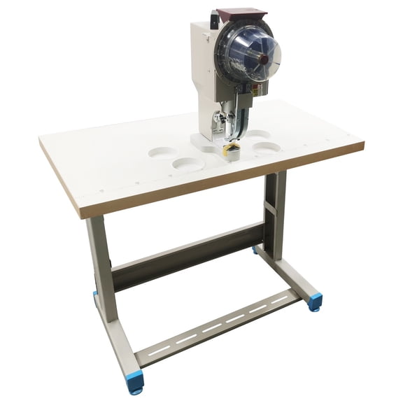 Automatic Grommet Punch Press Machine Button Maker Machine with Table and 10mm Buttonholes