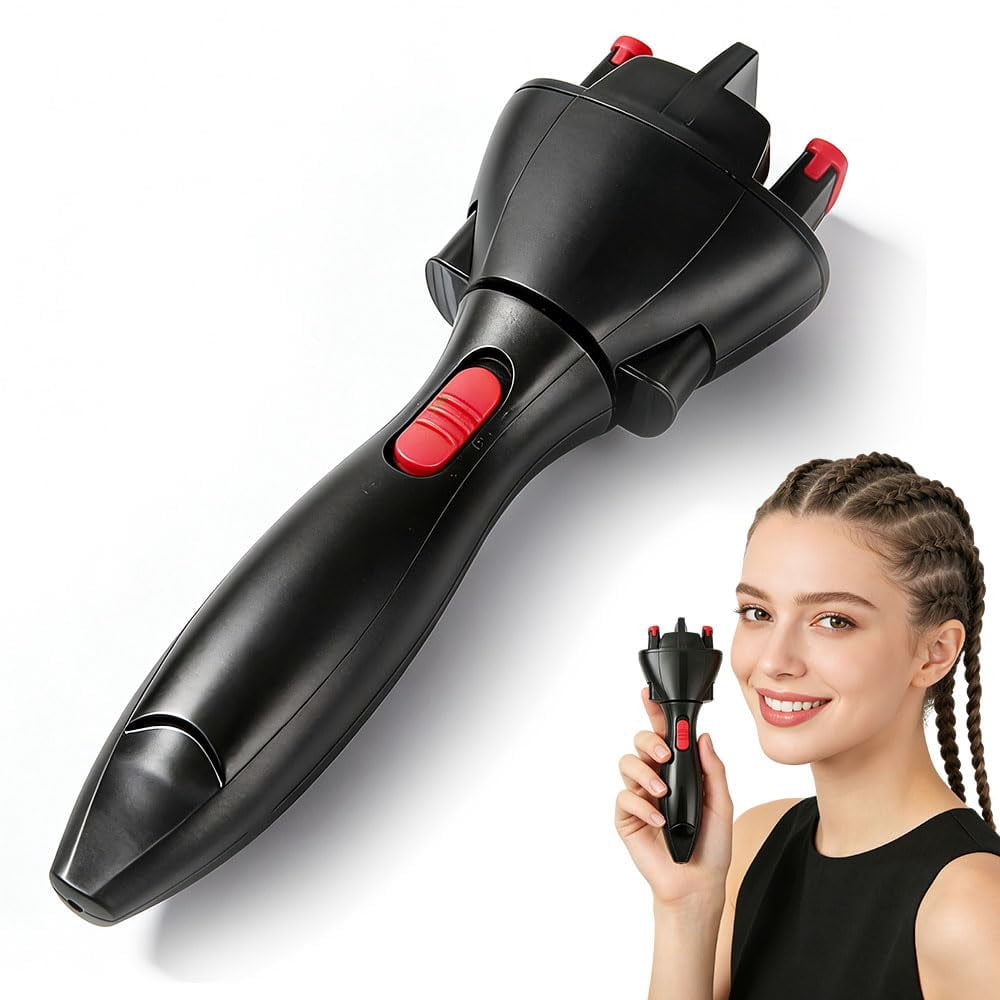 Automatic Hair Braider, Auto Smart DIY Hair Styling Tools, Electric Quick Twister and Braider Machine, Battery Powered for DIY Hair Tangling Styling