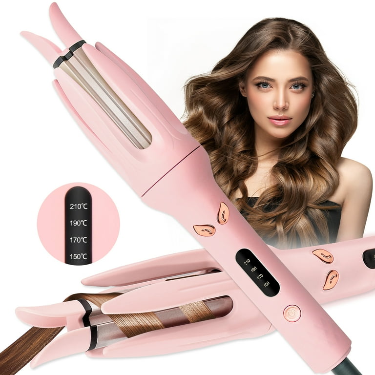 YUANYE Automatic Hair Curler, Beach Waver with 1"" Rotating Ceramic Barrel, 4 Temp Settings & Timer" - Walmart.com