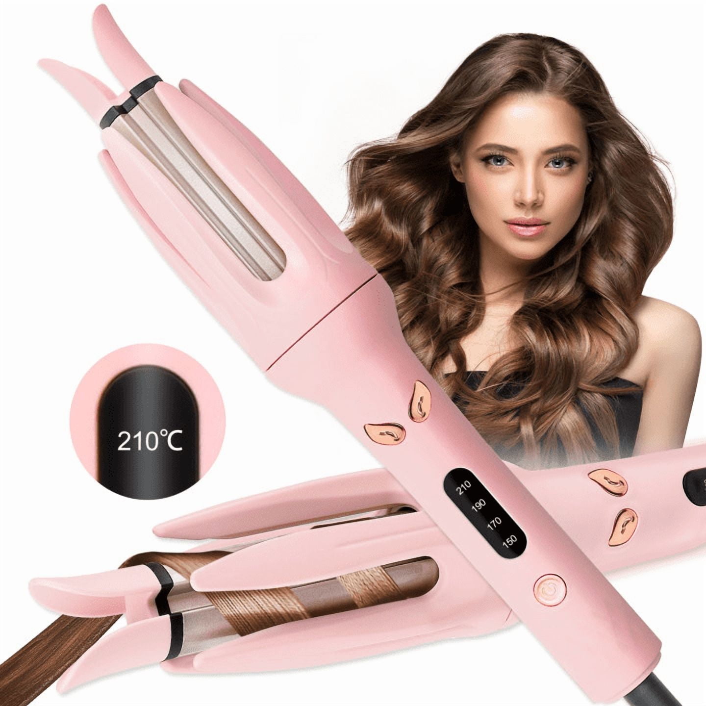 Walmart Black Friday Deals 2025 - "YUANYE Automatic Hair Curler, Beach Waver with 1"" Rotating Ceramic Barrel, 4 Temp Settings & Timer"