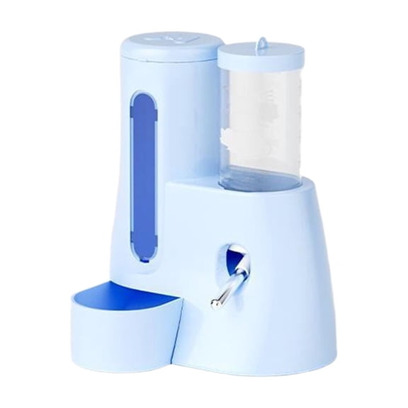 Automatic Hamster Food And Water Dispenser, 2 In 1 Standing Feeder, For Small Pet Cage Daily Use, Detachable Small Animal Feeding And Watering Bowl