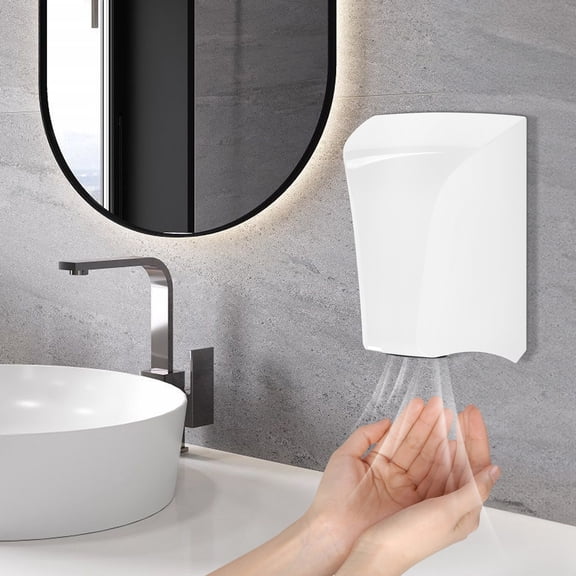 Automatic Hand Dryer, Compact Electric Hand Dryer, Wall-Mounted