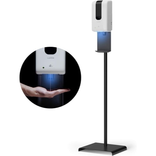 LUXTON HOME Luxton Automatic Hand Sanitizer Dispenser with Stand and Drip Catcher and Refillable Bottle