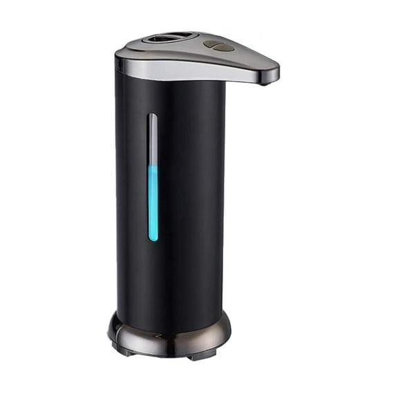 Automatic Hand Soap Dispenser - Touchless Foaming Soap Machine With Black Finish, Battery Operated For Bathroom, Kitchen, Office, School, Hotel