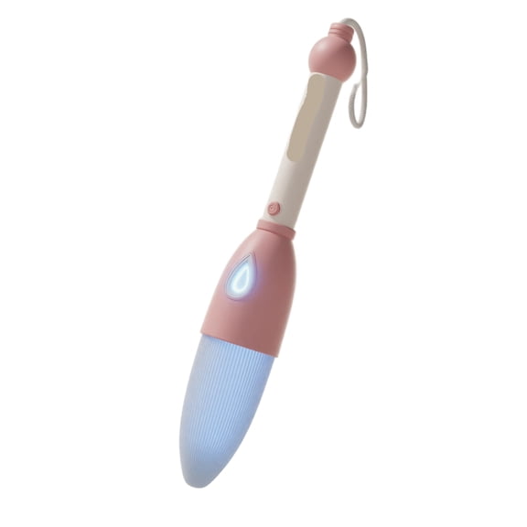 Automatic Handheld Bubble Blower Wand Traditional Brush Style Portable Continuous Stream Machine for Outdoor Festivals Party Favors Celebration Atmosphere Maker, Pink