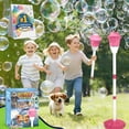 thumbnail image 1 of Automatic Handheld Bubble Machine, Outdoor Standing Light up Bubble Blower, Electric Stand up Bubbles Maker with Lights Music, Rechargeable for Party Wedding Play, Adjustable Height, 1 of 7