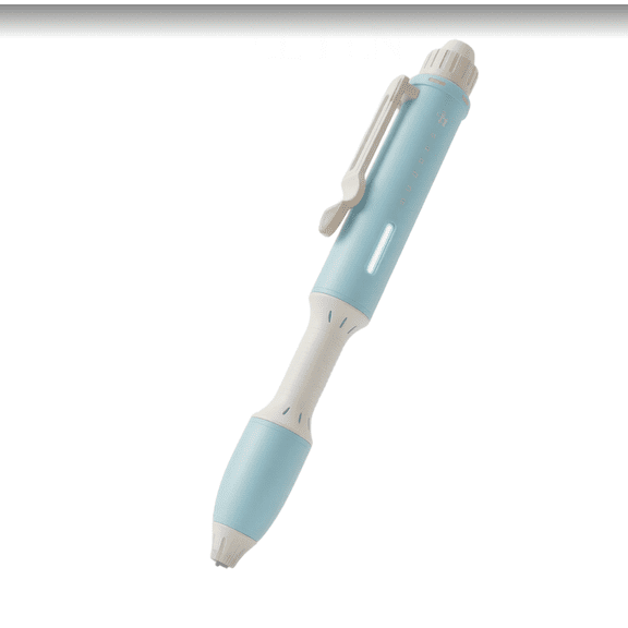 Automatic Handheld Bubble Maker Wand Pen Style Portable Continuous Stream Blower for Outdoor Party Celebration Wedding Atmosphere Prop Interactive , Blue