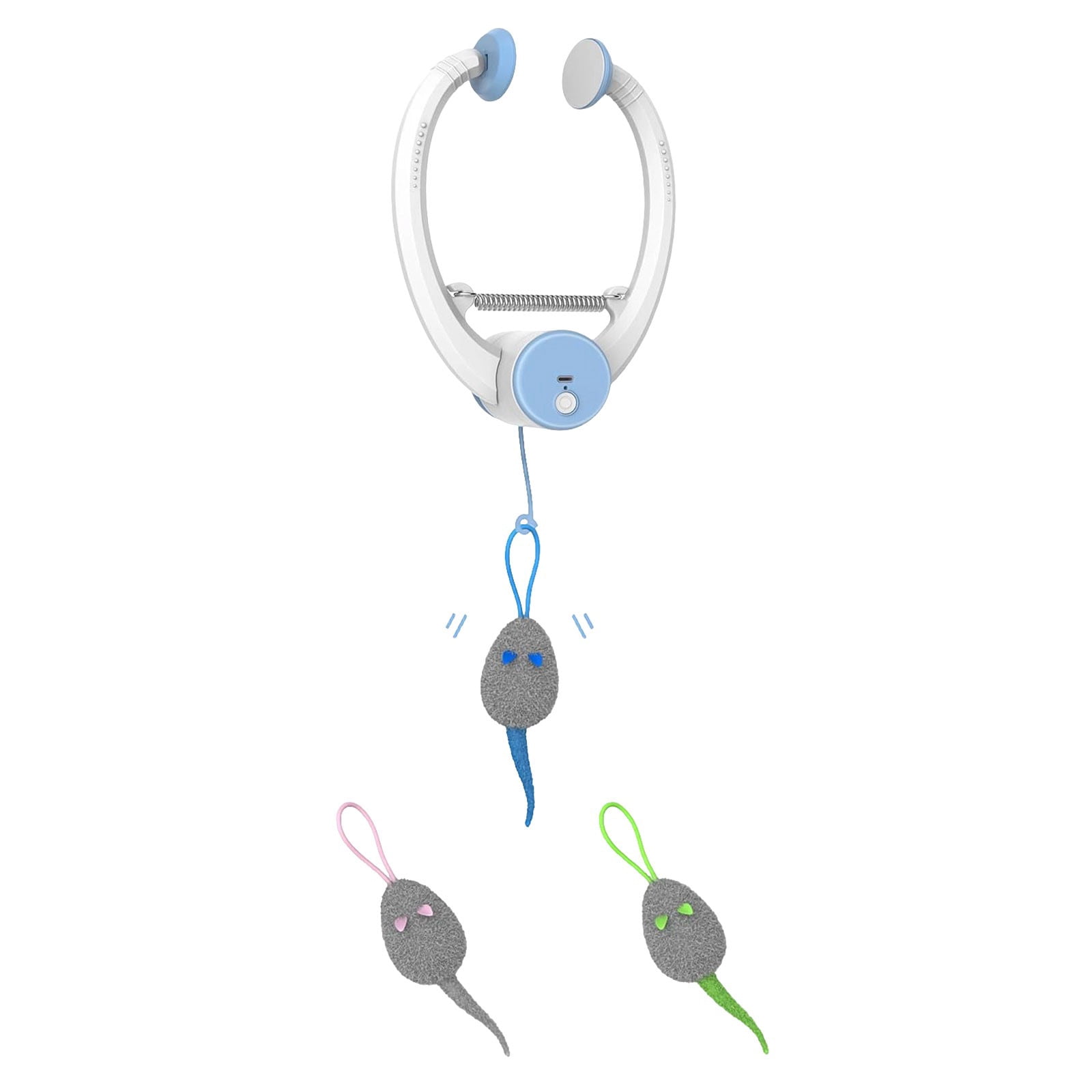 Automatic Hanging Cat Toy, Rechargeable Interactive Door Mounted Cat ...