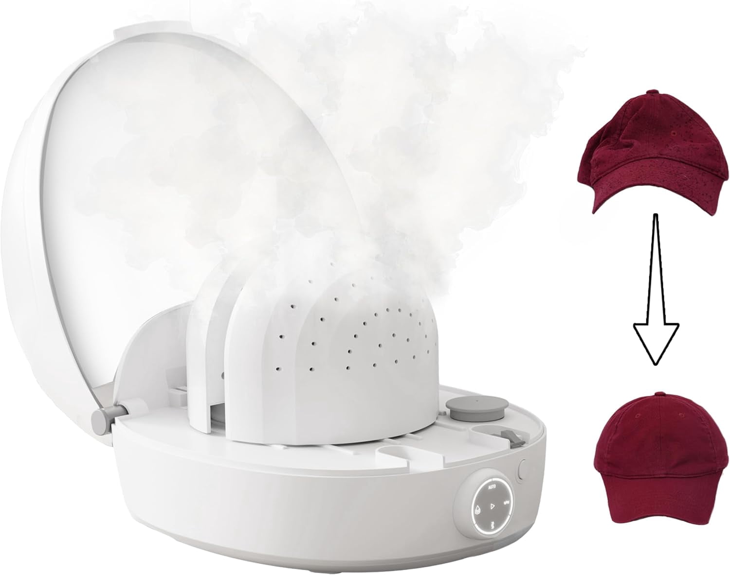 Automatic Hat Care Machine With Steam Cleaning Ironing Drying For Baseball Caps Bucket Hats Home Use