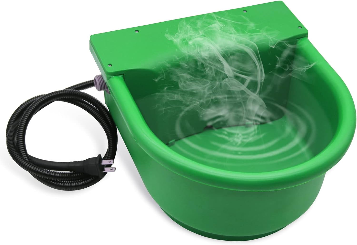 Automatic Heated Horse Waterer Bowl, 4L Large Capacity Farm Heated