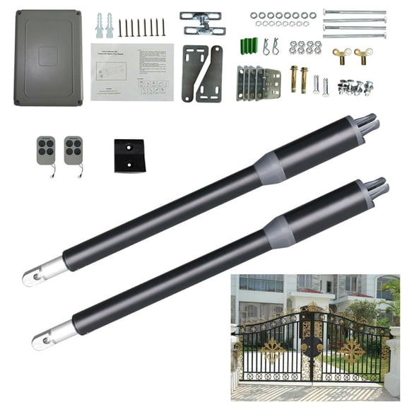 Automatic Heavy Duty Arm Swing Gate Opener for Single Gate/Double Gate 110V (Double Arm Swing Gate)