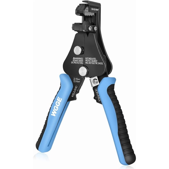 Automatic Heavy Duty Wire Stripper/Wire Cutter, 3 IN 1 Adjustable Wire Stripper Tool for 8-18 AWG Solid and Stranded Electrical Wire | 10-22 AWG Wire Crimping Tool