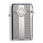 Automatic Ignition Soft-Flame Luxury Retro Brass Kerosene Lighter,Refillable, Safety Lock,Grinding Wheel, Electroplated, Engraving,Gift Box,Collectible, Thorens Gen 3 Single Claw Spaced Water Ripple