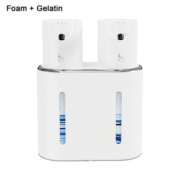 Automatic Induction Double Head Soap Dispenser Foam Machine Wall Mounted