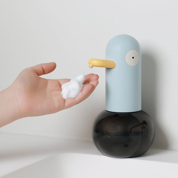 Automatic Induction Foam Soap Dispenser - Contactless Duck Shape Soap Dispenser 400ml Capacity High-Precision Sensor Soap Dispenser