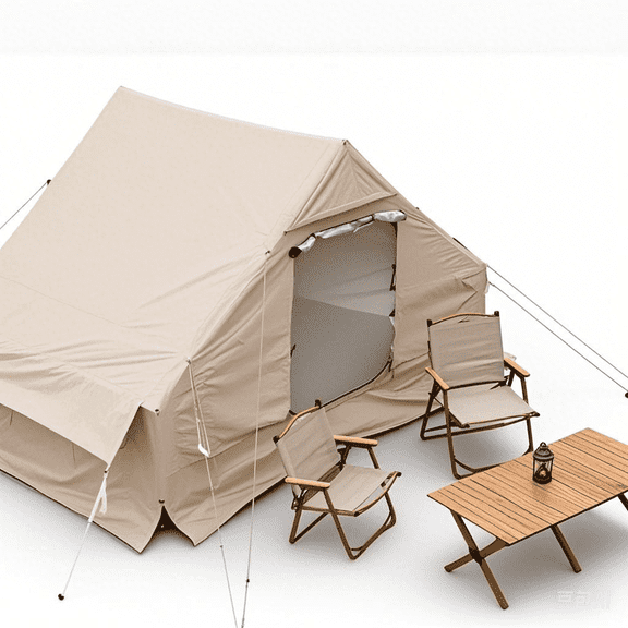 Automatic Inflatable Camping Tent - Waterproof Sun-Resistant Oversized Space for Family Outdoor Picnics & Camping Trips