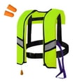 thumbnail image 1 of Automatic Inflatable Life Jacket – Reflective Strips & Safety Buckle - Portable Inflatable Swim Vest Jackets for Snorkeling Swimming Diving Safety, for Swimming Fishing Outdoor Water Sports（Green）, 1 of 3