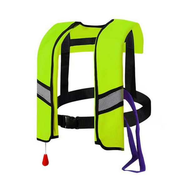 Automatic Inflatable Lifesaving Gear Jacket for Water Emergencies with Maximum Buoyancy and Automatic Inflation for Lifesaving Scenarios