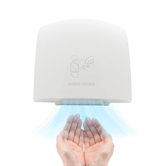 Automatic Infrared Sensor Hand Dryer 1200W High-Speed Dual-Temp ABS Commercial Bathroom Dryer with Safety Protections