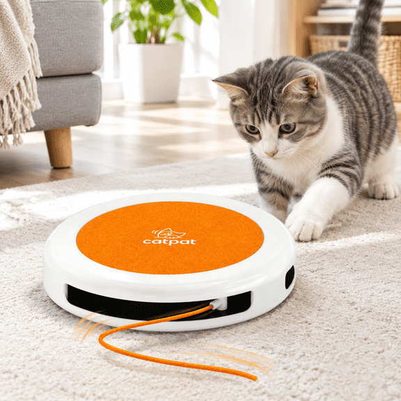 Automatic Interactive Cat String for Indoor Cats, 10.04 x 10 x 2.24 Inches