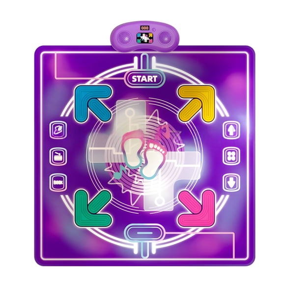 Automatic Interactive Dance Mat For Featuring Food-Grade Safe Material | Indoor Home Use for Kids Room Party | Suitable for All Ages | Smart Choice Purple